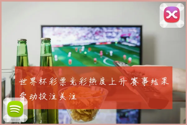 世界杯彩票竞彩热度上升 赛事结果牵动投注关注